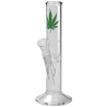 Glasbong ICE Hanfblatt