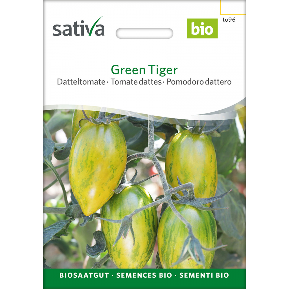 Sativa Green Tiger – Datteltomate Bio