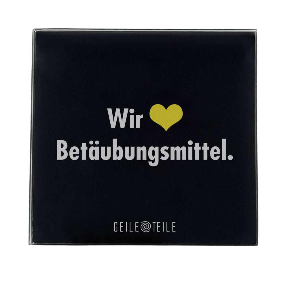 Betäubungsmittel - Planchette robuste en verre véritable, 10 x 10 cm