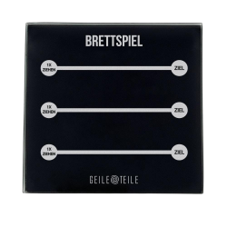 Brettspiel - Robust real glass board, 10 x 10 cm