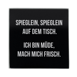 Spieglein - Robust real glass board, 10 x 10 cm