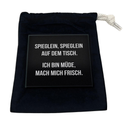 Spieglein - Robust real glass board, 10 x 10 cm