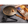 Carrying vessel Buddha – iron incense burner with wooden handle
