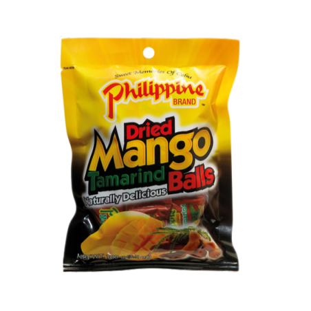 Philippine BRAND Boules de fruits séchés à la mangue et au tamarin, 100g