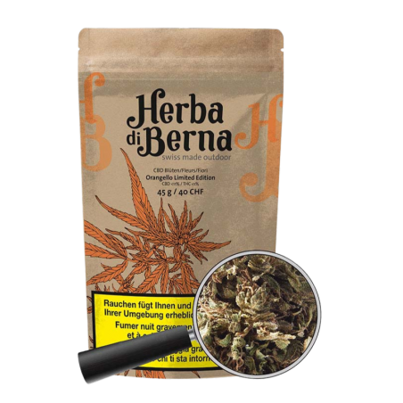 Herba di Berna Orangello Outdoor CBD Blüten, 45g