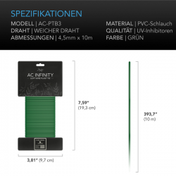 AC Infinity Weiche Drahtbinder – Dicke gummierte Struktur, 10 m