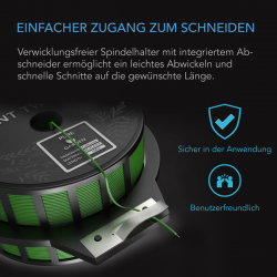 AC Infinity Grüner Drahtbinder mit integriertem Schneider – 100 m