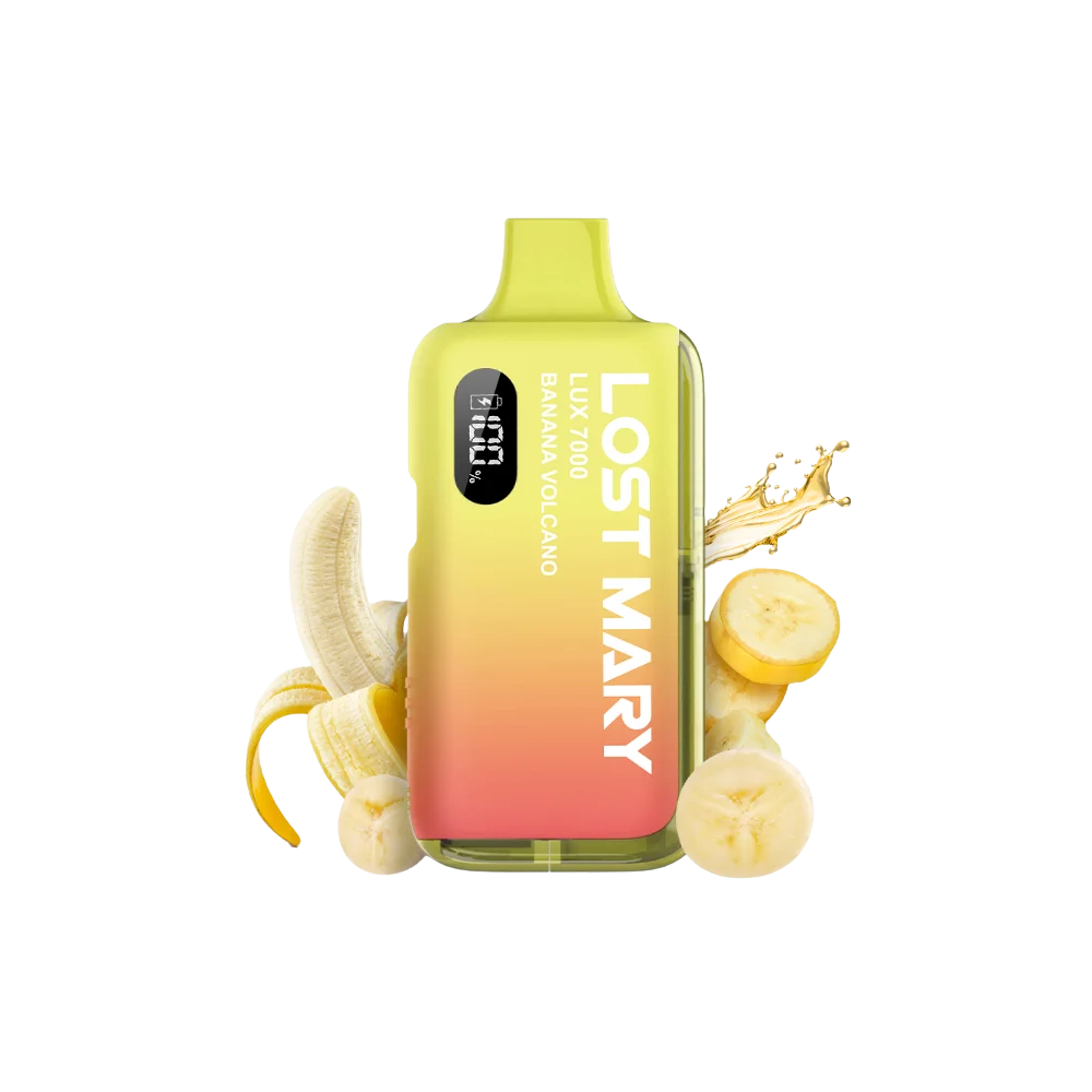 Lost Mary LUX 7000 Kit - Banana Volcano, 12ml, 2%Nic