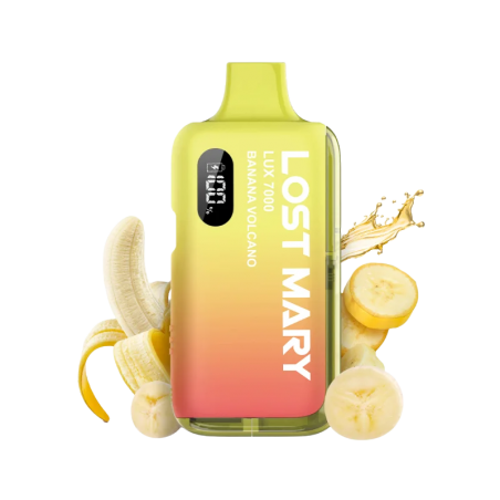 Lost Mary LUX 7000 Kit - Banana Volcano, 12ml, 2%Nic