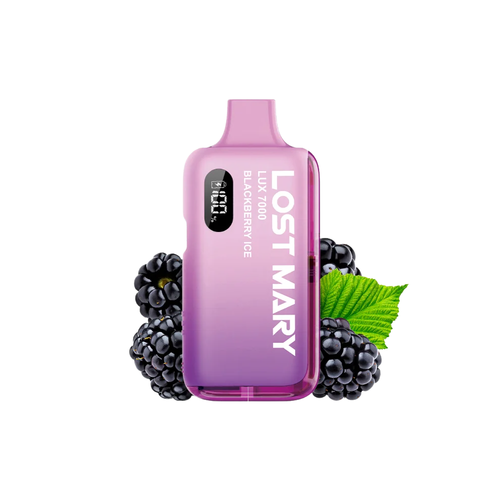 Lost Mary Lux 7000 Kit - Blackberry Ice, 12ml, 2%Nic