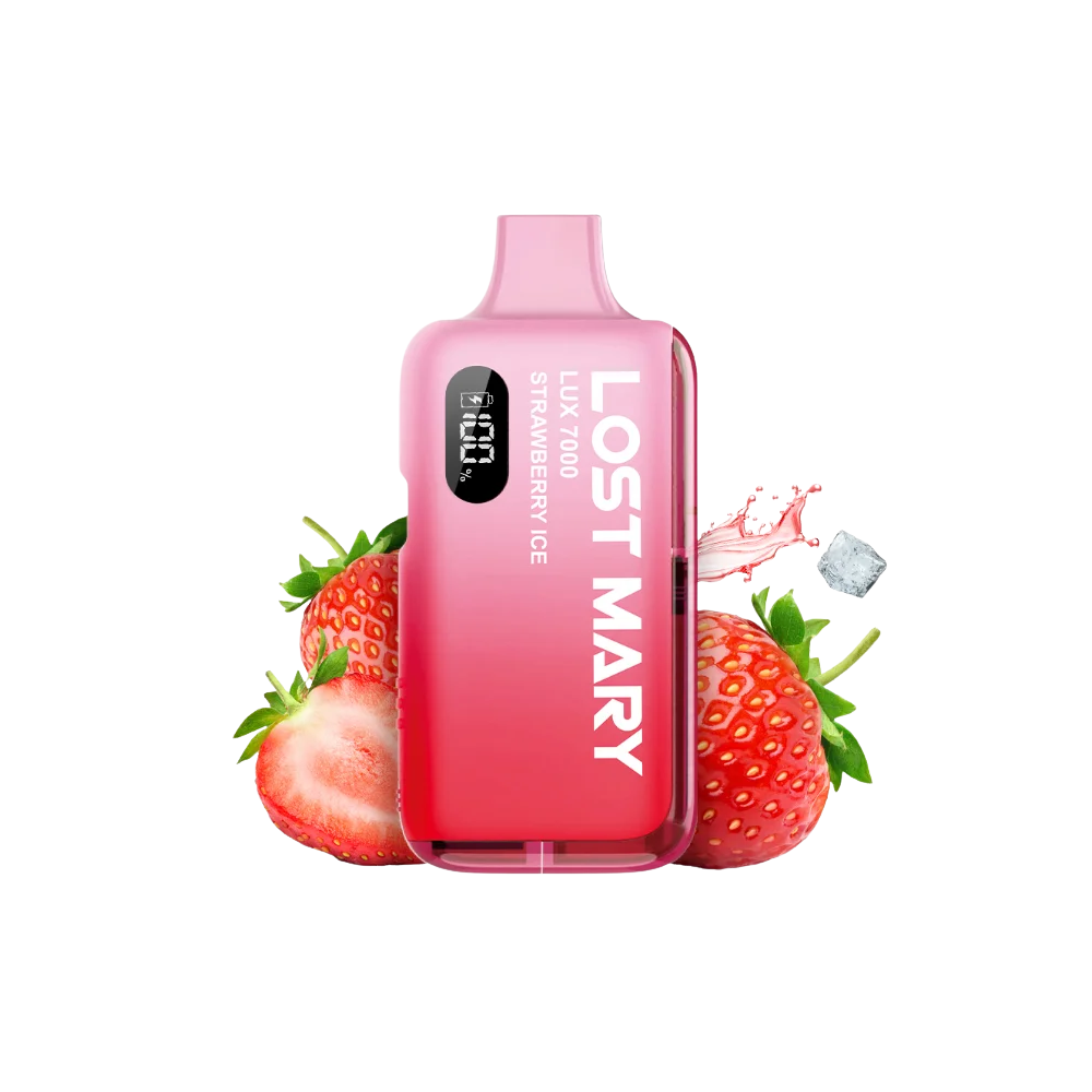 Lost Mary LUX 7000 Kit - Strawberry Ice, 12ml, 2%Nic