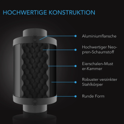 Duct silencer, 150 mm