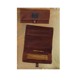  - Bowls & Rolling Kits - Kavatza Pouch "Bright Leather"