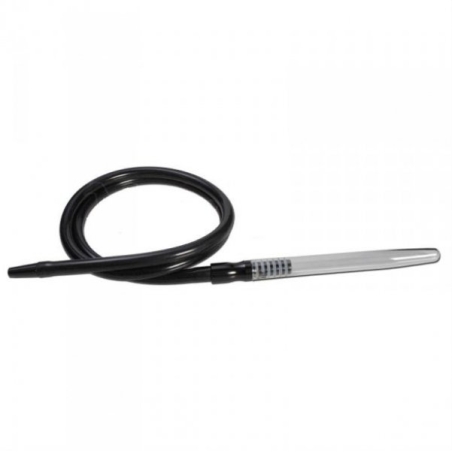 Shisha hose with a large glass nozzle