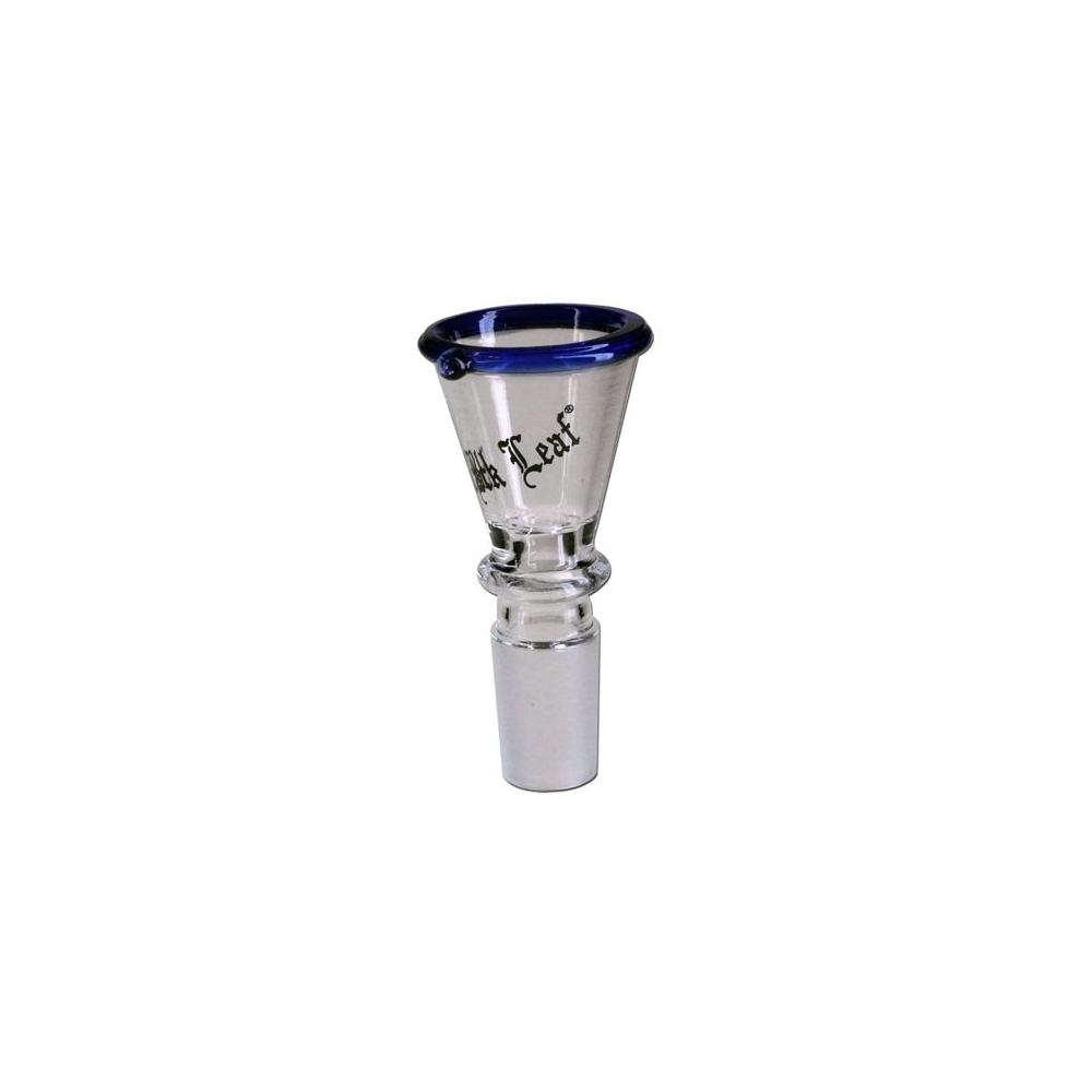 Glaskopf mit blauem Rand 18er