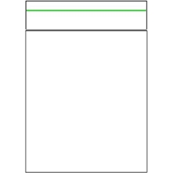 Schnellverschlußbeutel Grüner Strich 60 x 80 mm, 100 Stück