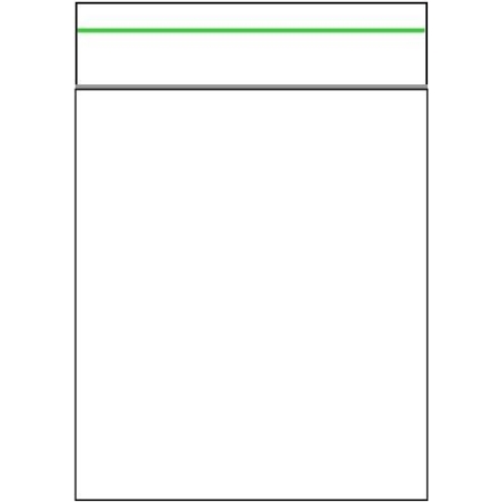 Schnellverschlußbeutel Grüner Strich 60 x 80 mm, 100 Stück