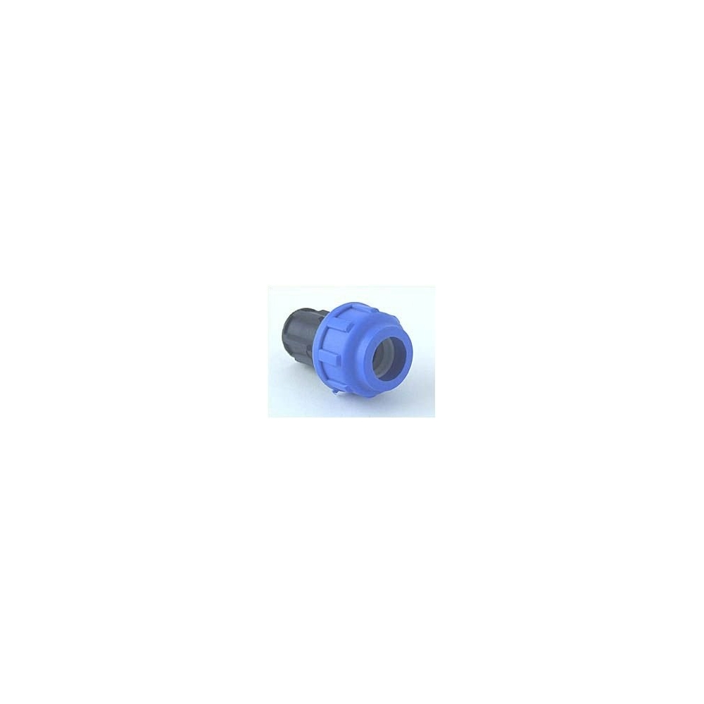 End Plug for 16 mm PE-Tube, bolted