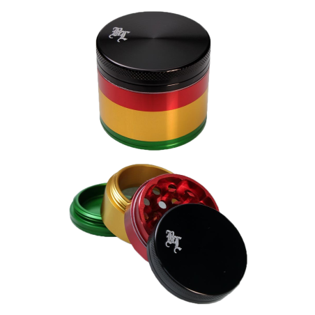 Black Leaf Grinder Rasta 49 mm
