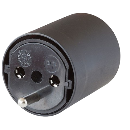 Fixadapter Schuko auf CH - 3-polig