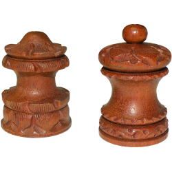 Porte-encens India Wood Brun Petit